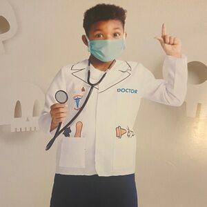 Kids Doctor Costume with White Coat